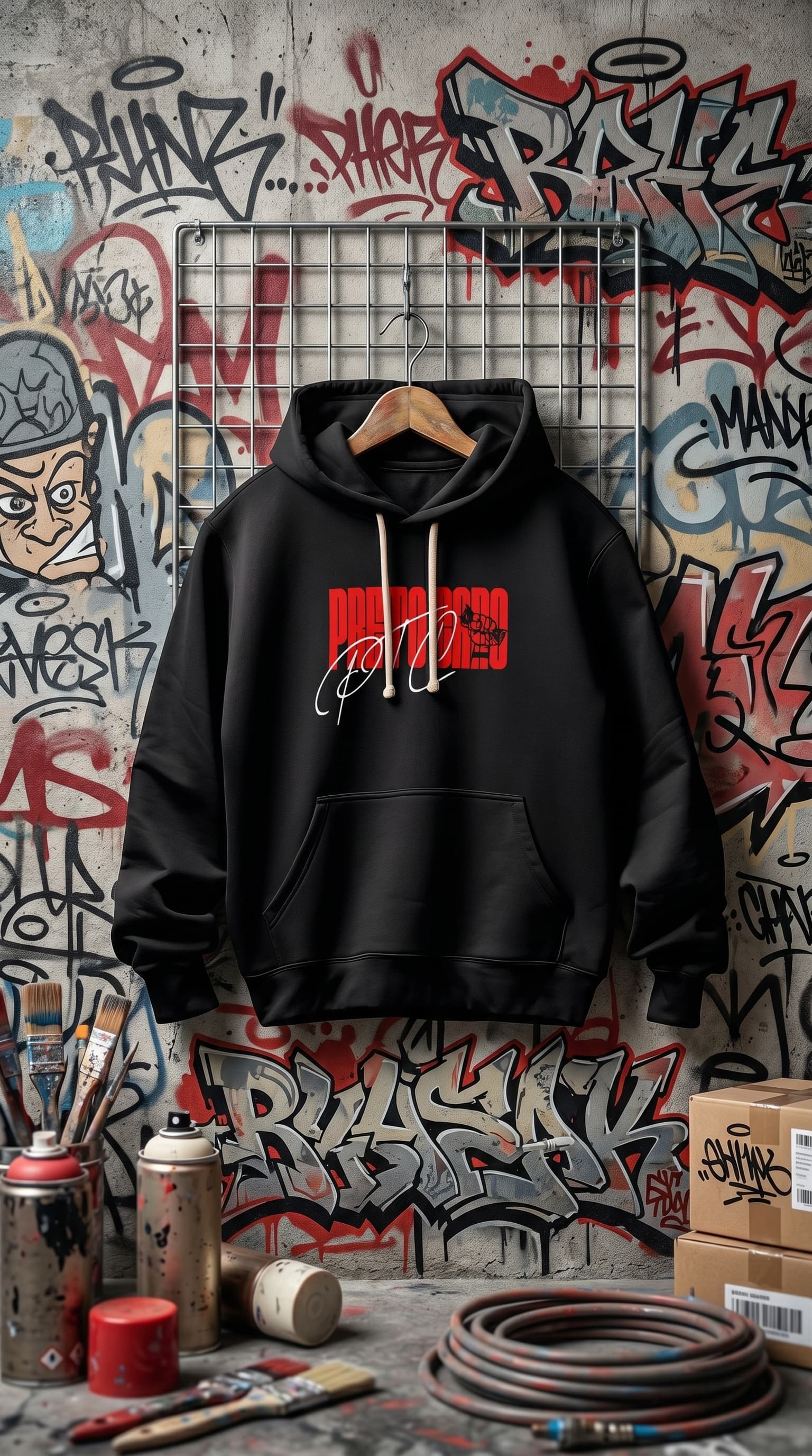 Moletom Preto PTC · Vermelho